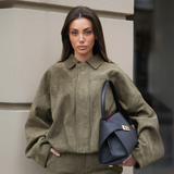 Clara™ | Giacca in finta pelle scamosciata