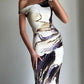 Robe Maxi Imprimé Artistique