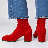 BOTTINES CHIC EN DAIM