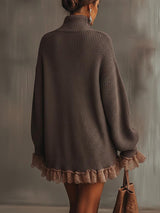 Robe pull à volants