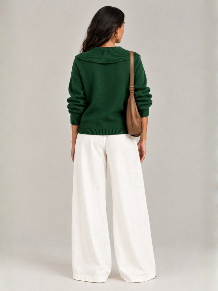 Sally™ | Elegant Roll Neck Jumper