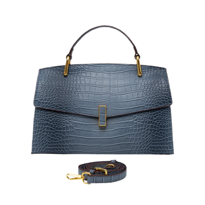 Lisa | Croc-Effect Medium Tote Bag
