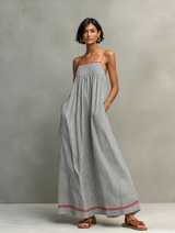 Amandine™ | Robe longue rayée