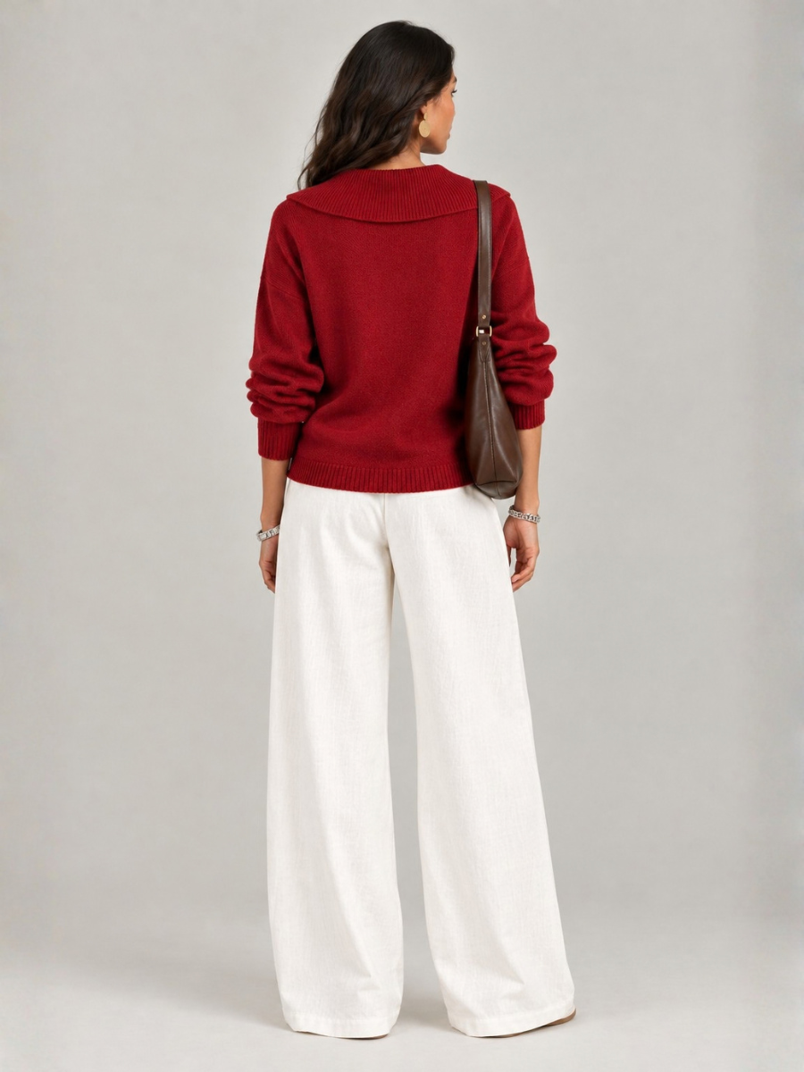 Sally™ | Elegant Roll Neck Jumper