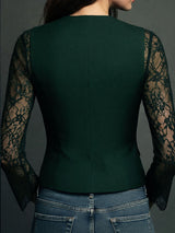 Sophie | Blazer Élégant à Manches Semi-Transparentes