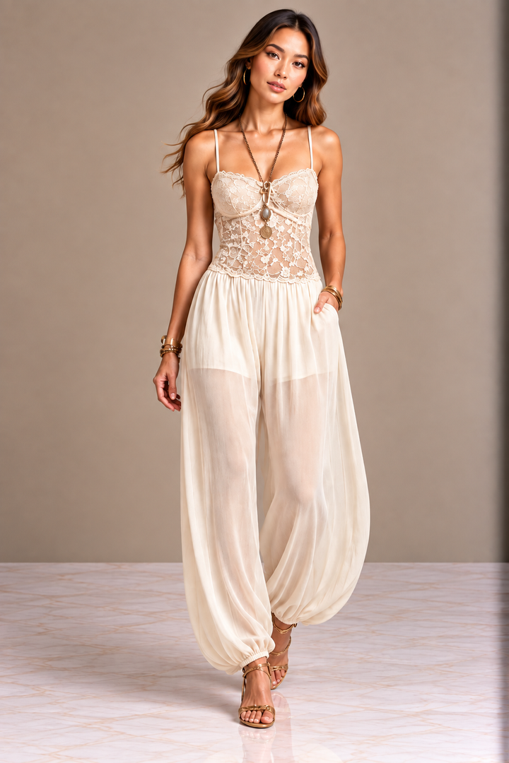 Claudia™ | Bohemian Lace Jumpsuit