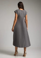 Vue arrière de la robe gris foncé Ravolla