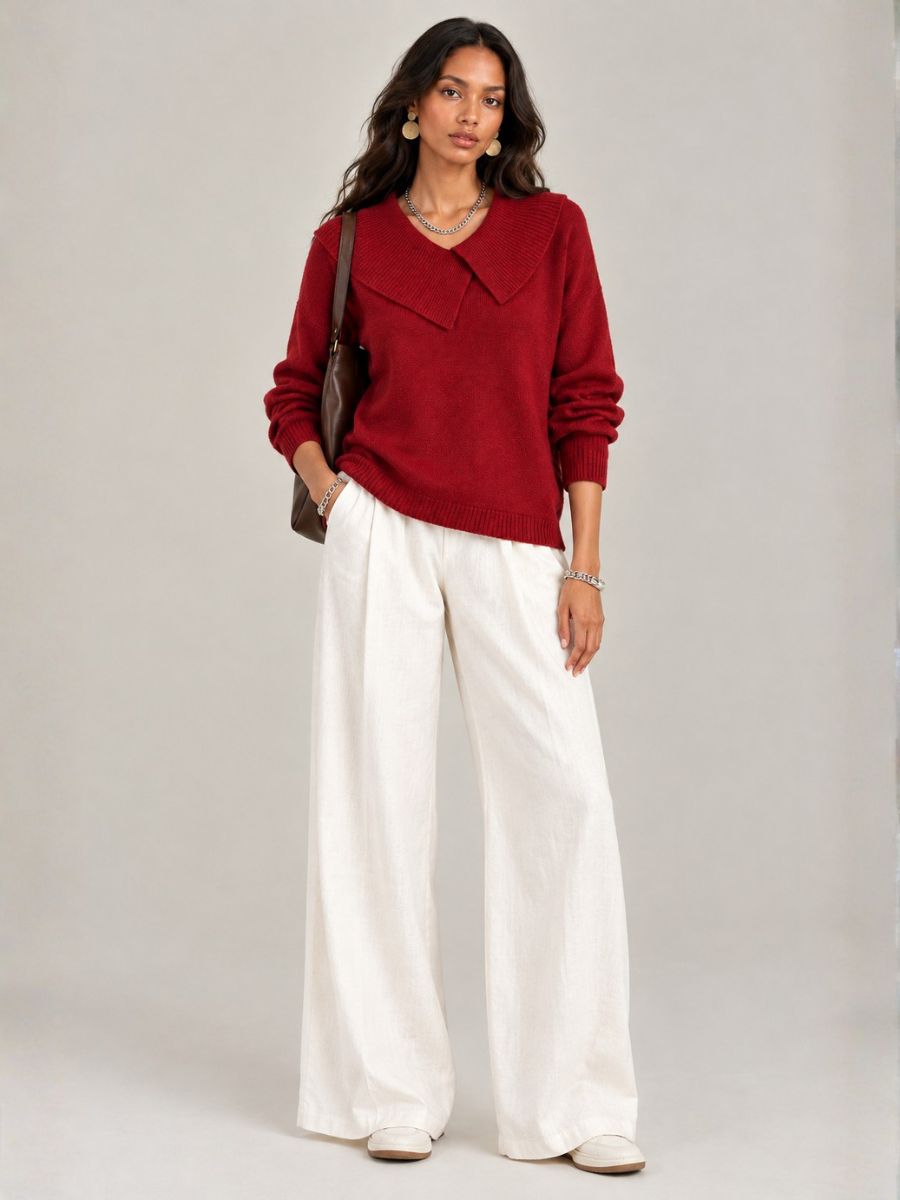 Sally™ | Elegant Roll Neck Jumper