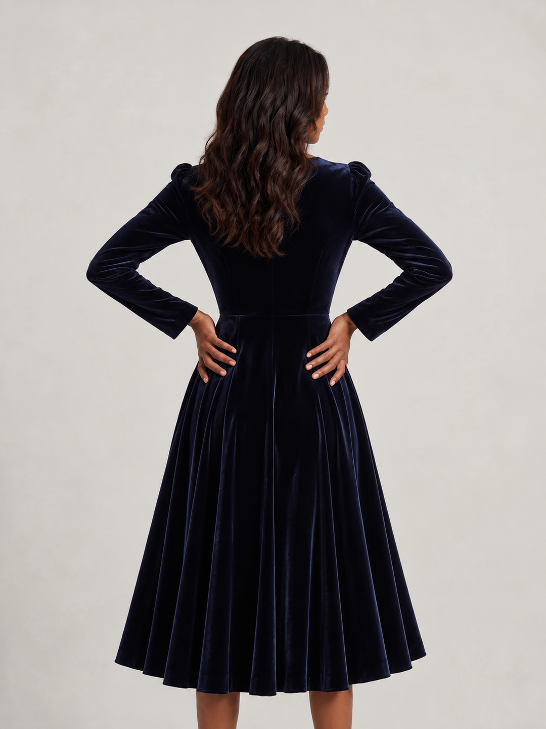 Aurora | Velvet Grace Midi Dress