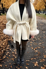 Manica del cappotto di pelliccia