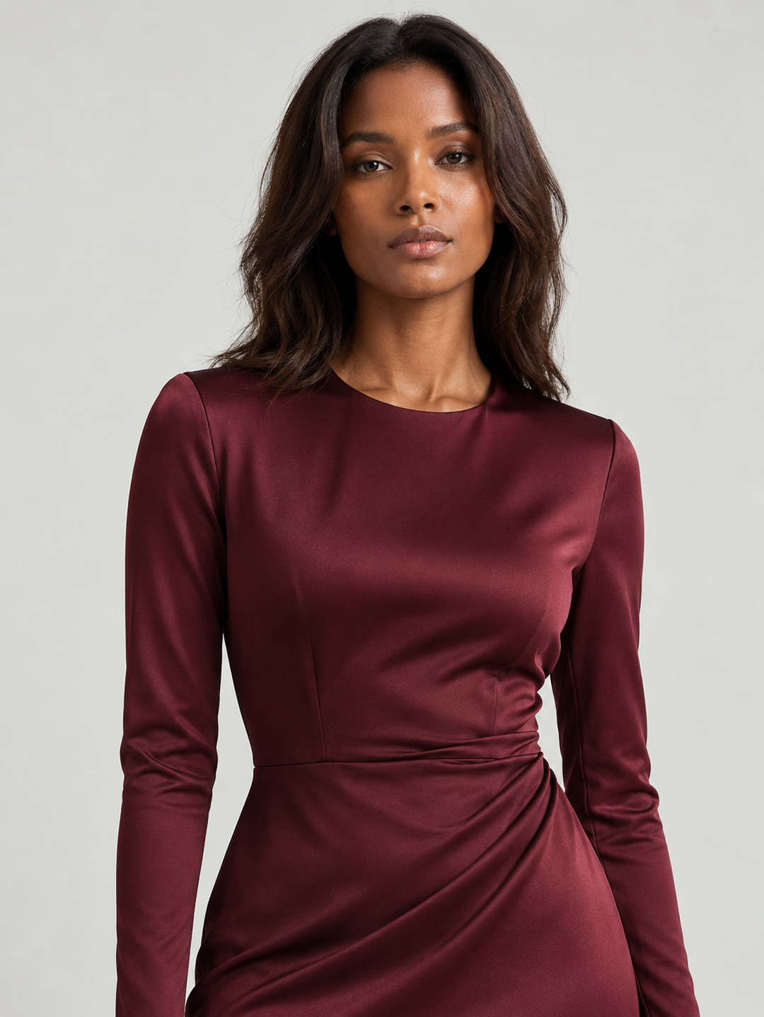 Isabel™ | Satin Wrap Dress