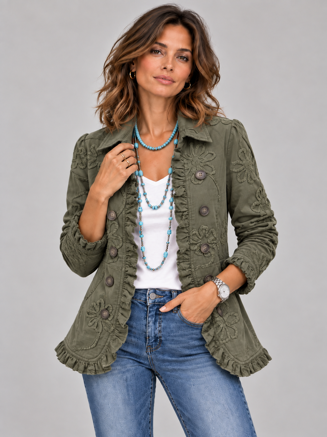 Claudia™ | Elegant Floral Jacket