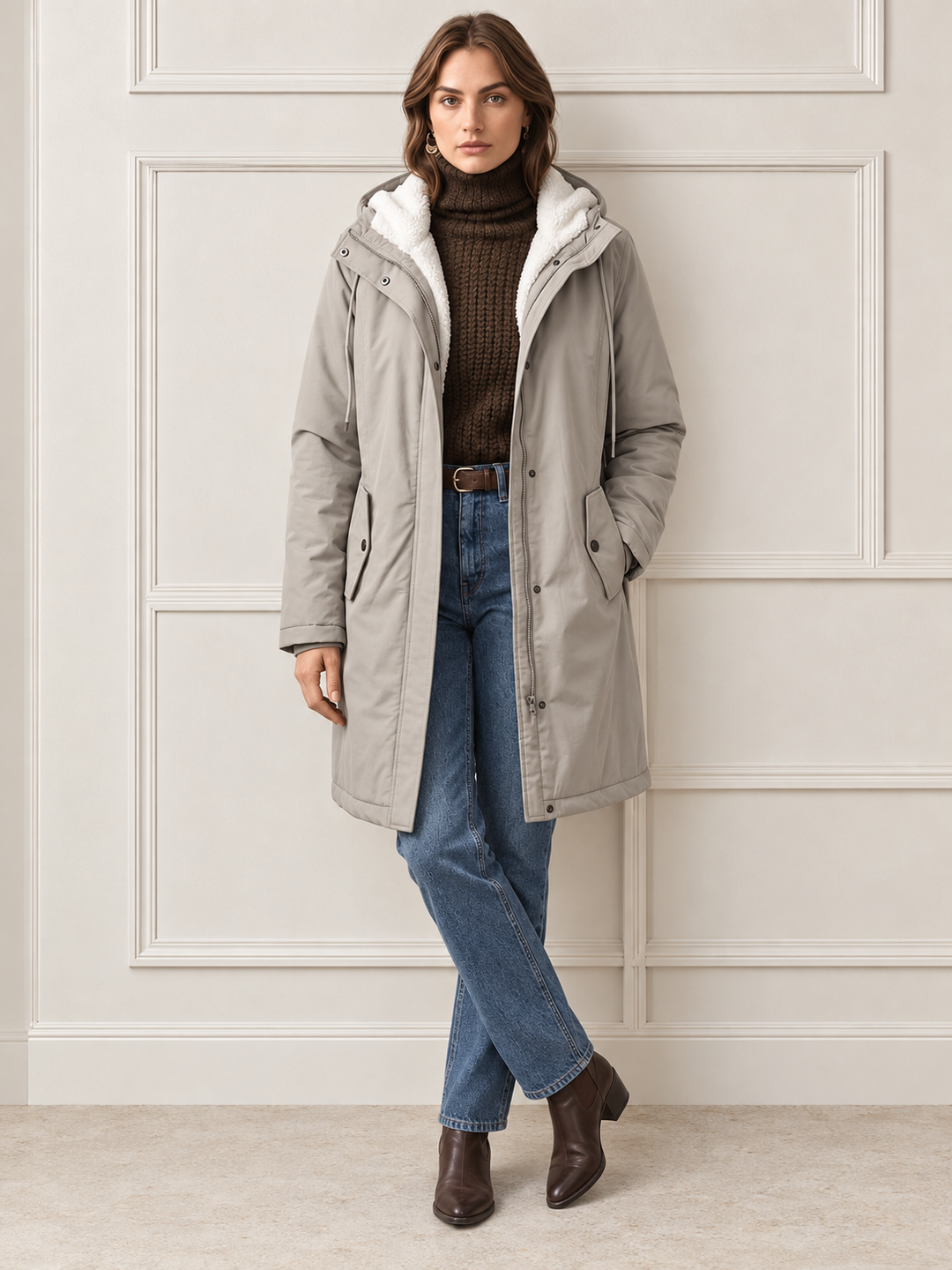 Margaret™ | Long Warm Hooded Parka