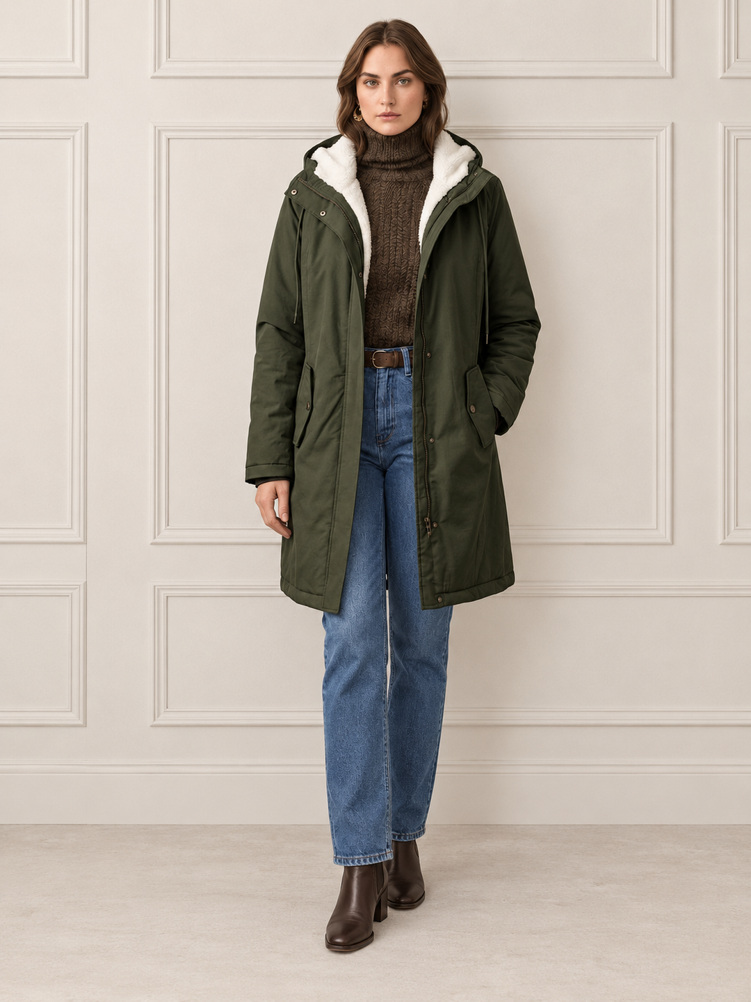 Margaret™ | Long Warm Hooded Parka