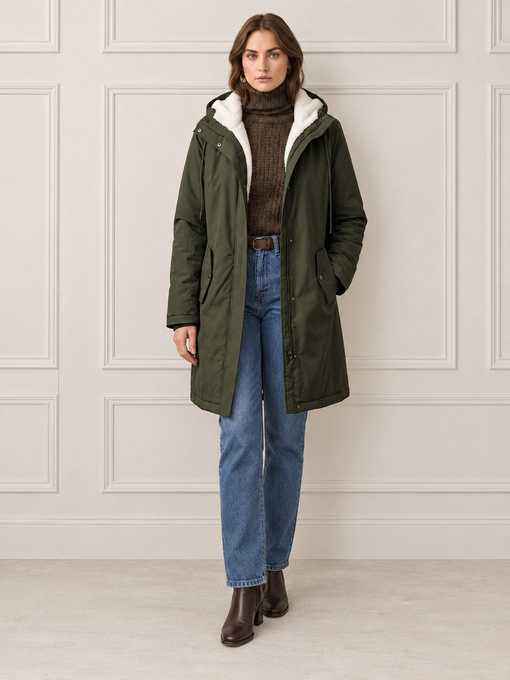 Margaret™ | Long Warm Hooded Parka