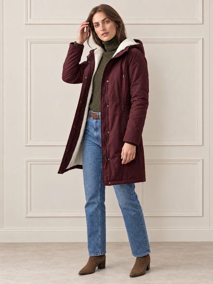 Margaret™ | Long Warm Hooded Parka