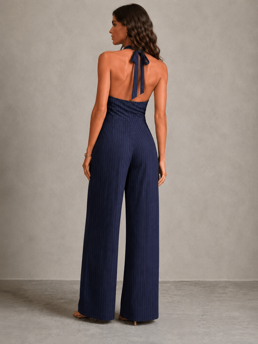 Melody | Elegant Striped Jumpsuit with Flowing Fit