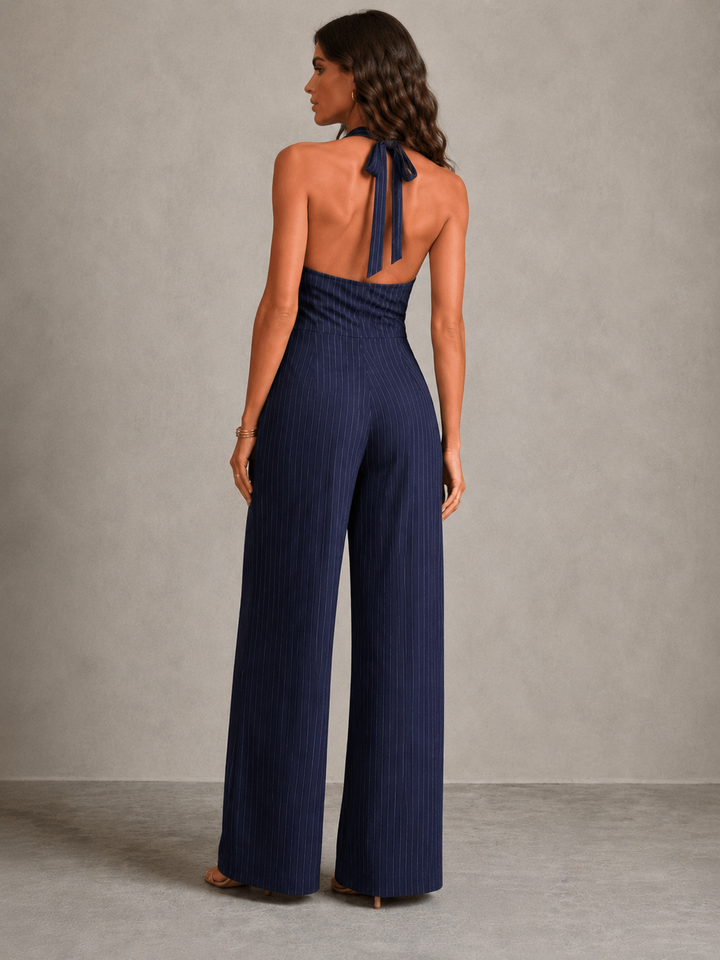 Melody | Elegant Striped Jumpsuit with Flowing Fit