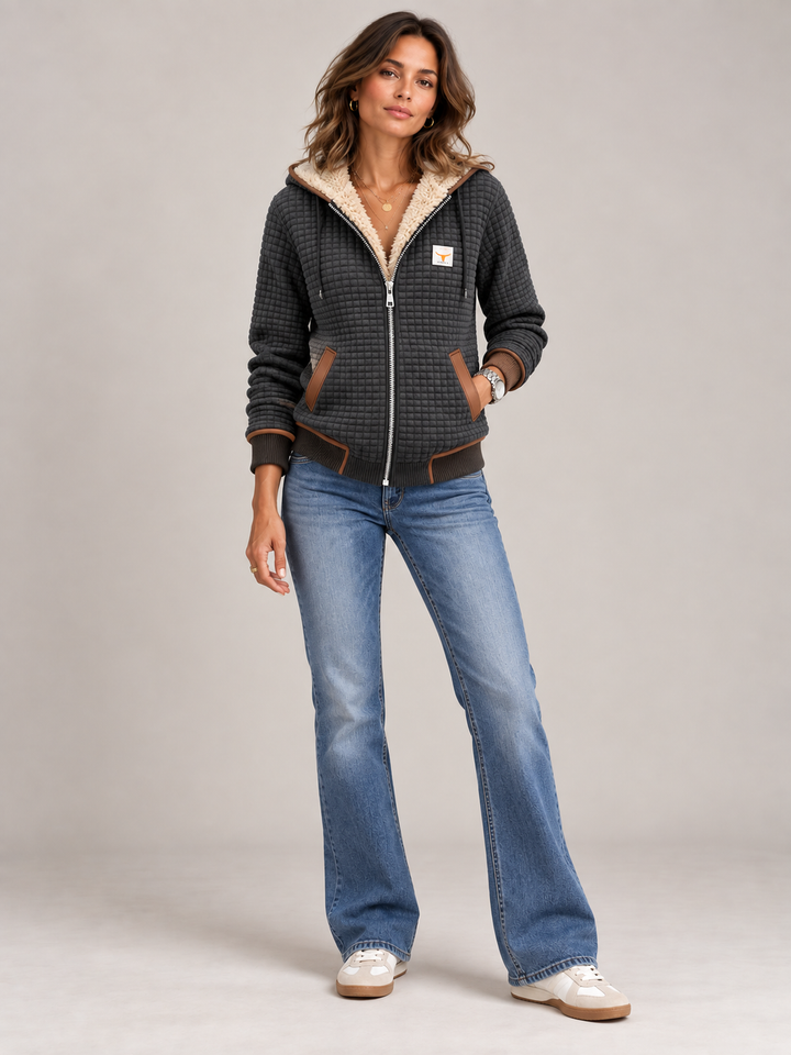 Amelia™ | Quilted Hooded Jacket