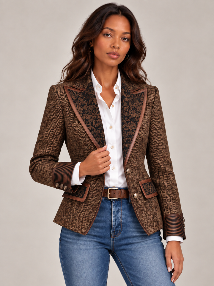 Camilla™ | Elegant Blazer with Contrast Details