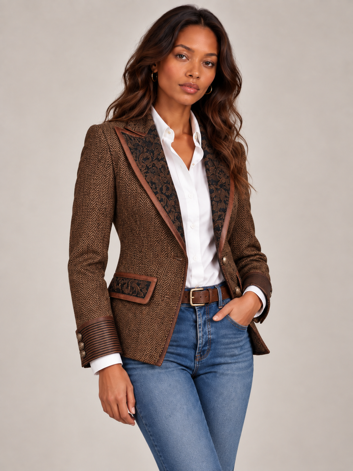 Camilla™ | Elegant Blazer with Contrast Details