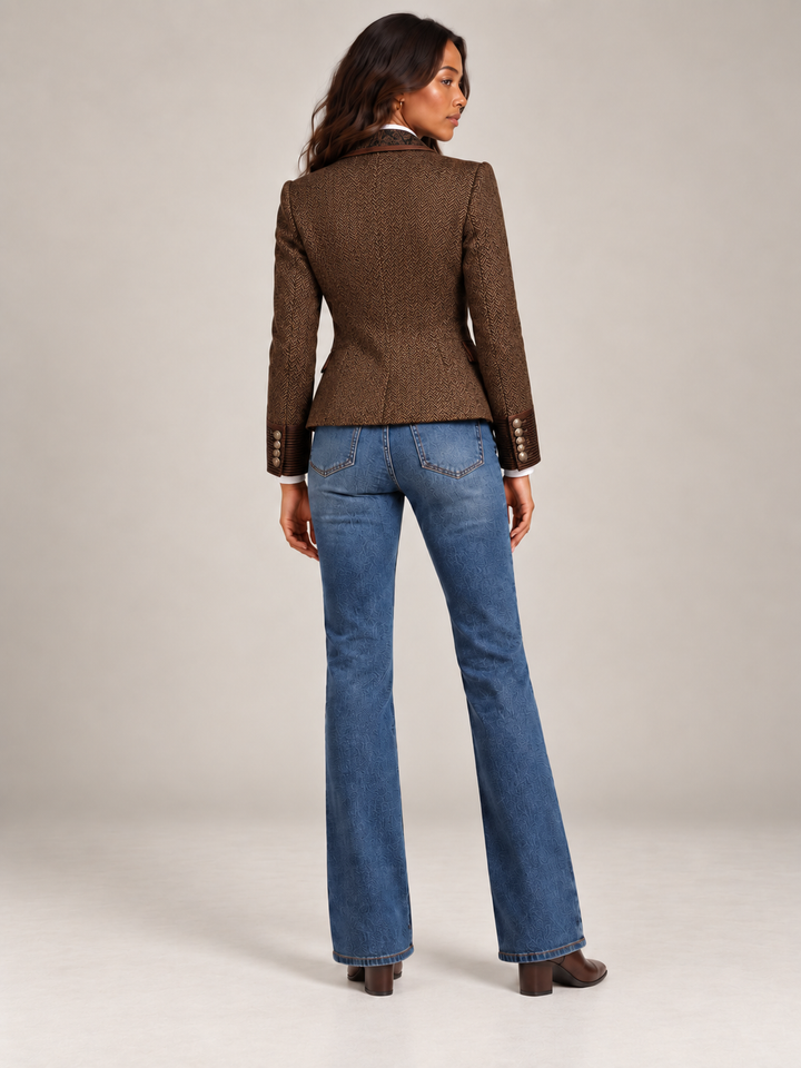 Camilla™ | Elegant Blazer with Contrast Details