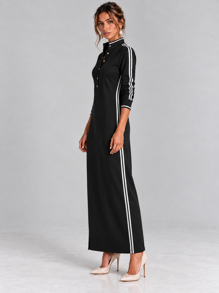 Sport-Chic Elegance | Modern Maxi Dress