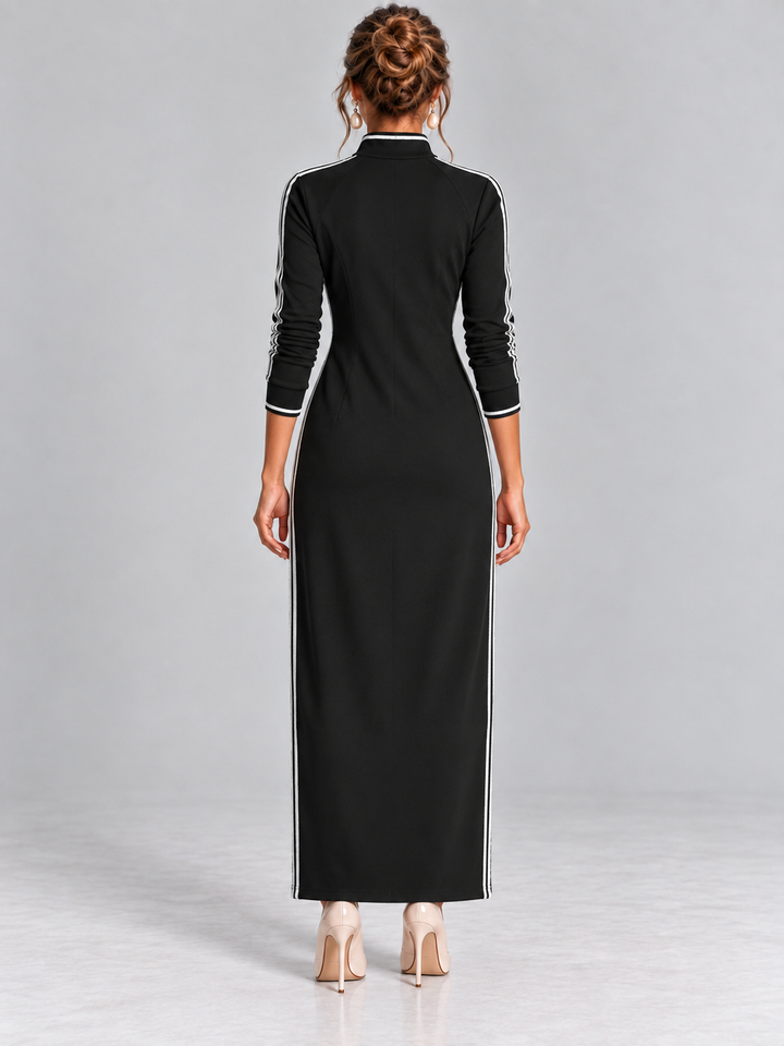 Sport-Chic Elegance | Modern Maxi Dress