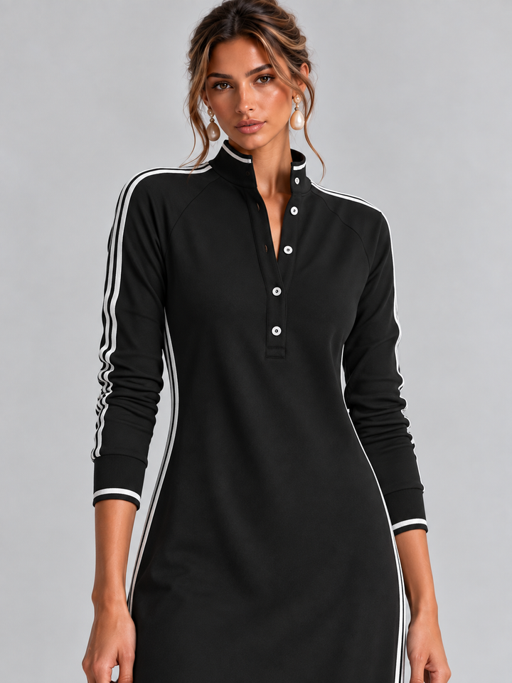 Sport-Chic Elegance | Modern Maxi Dress