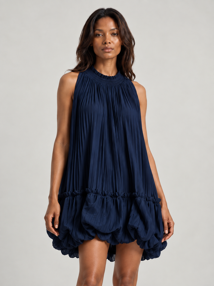 Camilla™ | Chiffon Mini Dress with Puffball Skirt