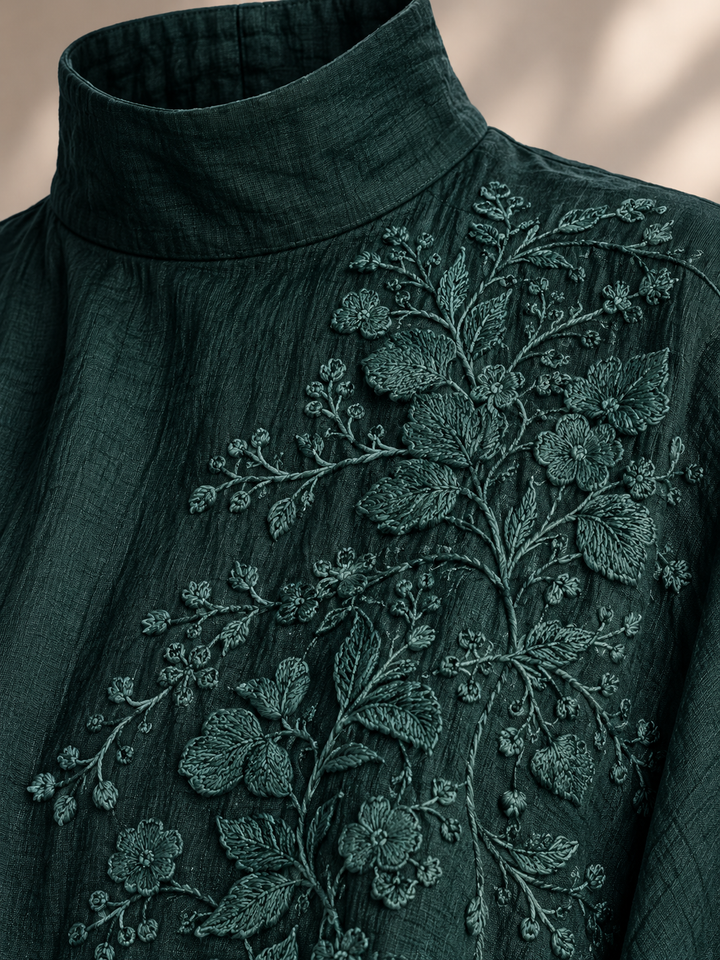 Mary | Loose Long-Sleeve Maxi Dress