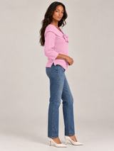 Delphine™ | Pull avec nœud et col rond