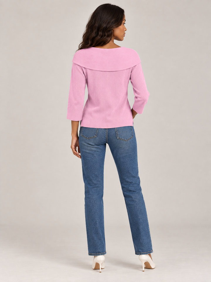 Daphne™ | Round Neck Jumper with Bow