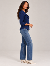 Delphine™ | Pull avec nœud et col rond