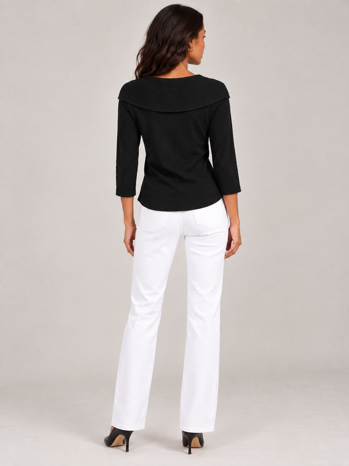 Daphne™ | Round Neck Jumper with Bow