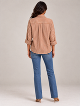 Ninon™ | Chemise rayée avec boutons