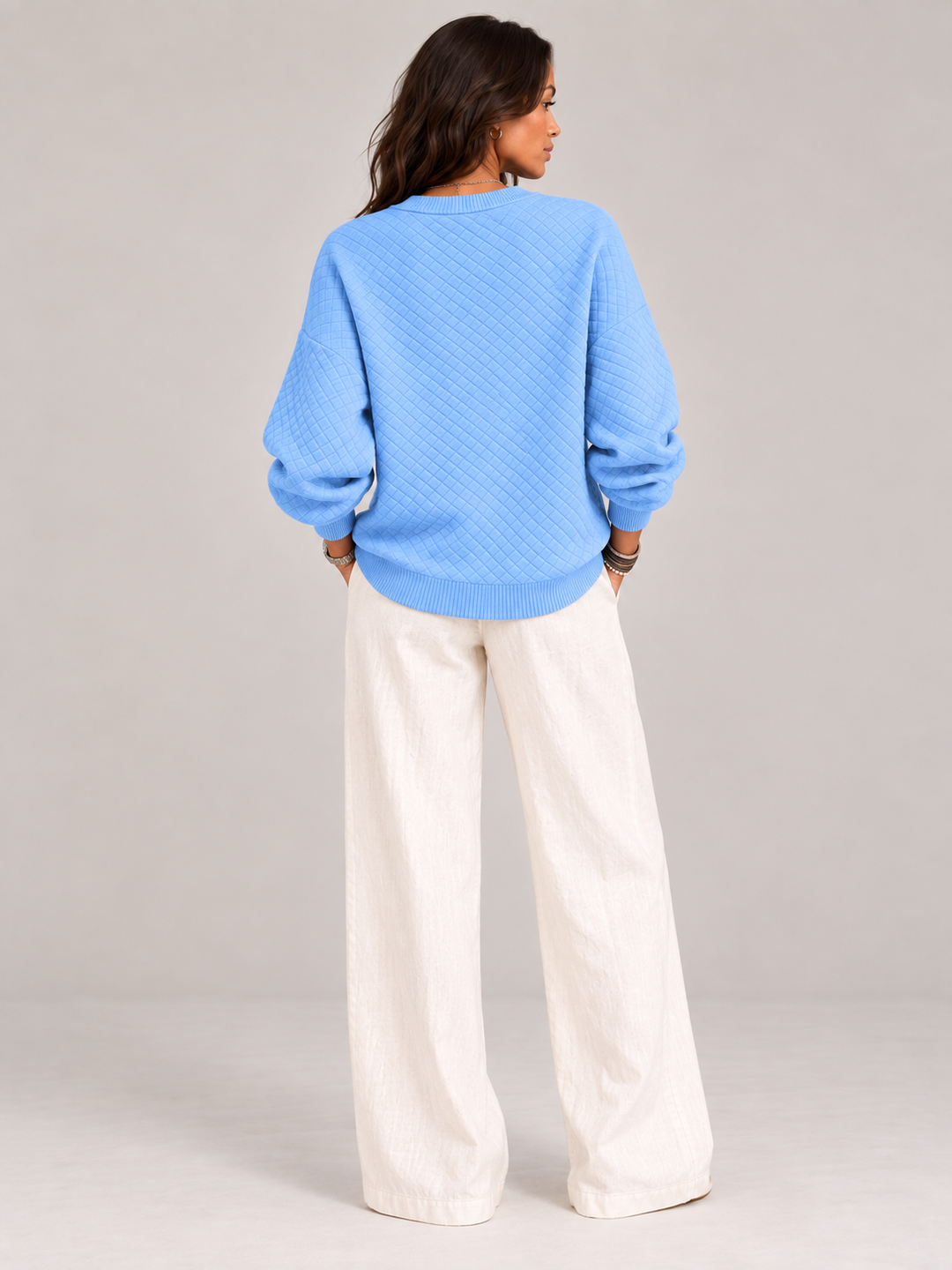 Leona™ | Quilted Knit Cardigan with Buttons