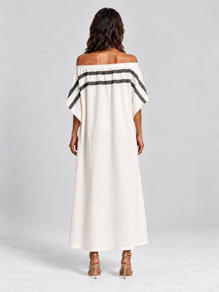 Sofia | Flowing Off-the-Shoulder Maxi Dress