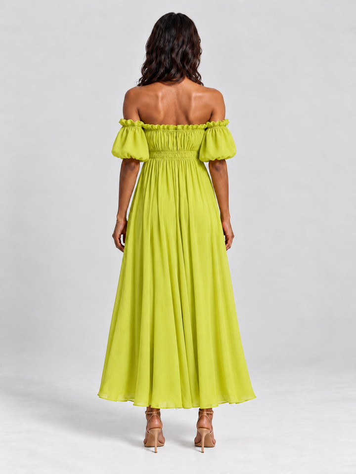 Aurora | Flowing Off-the-Shoulder Maxi Dress