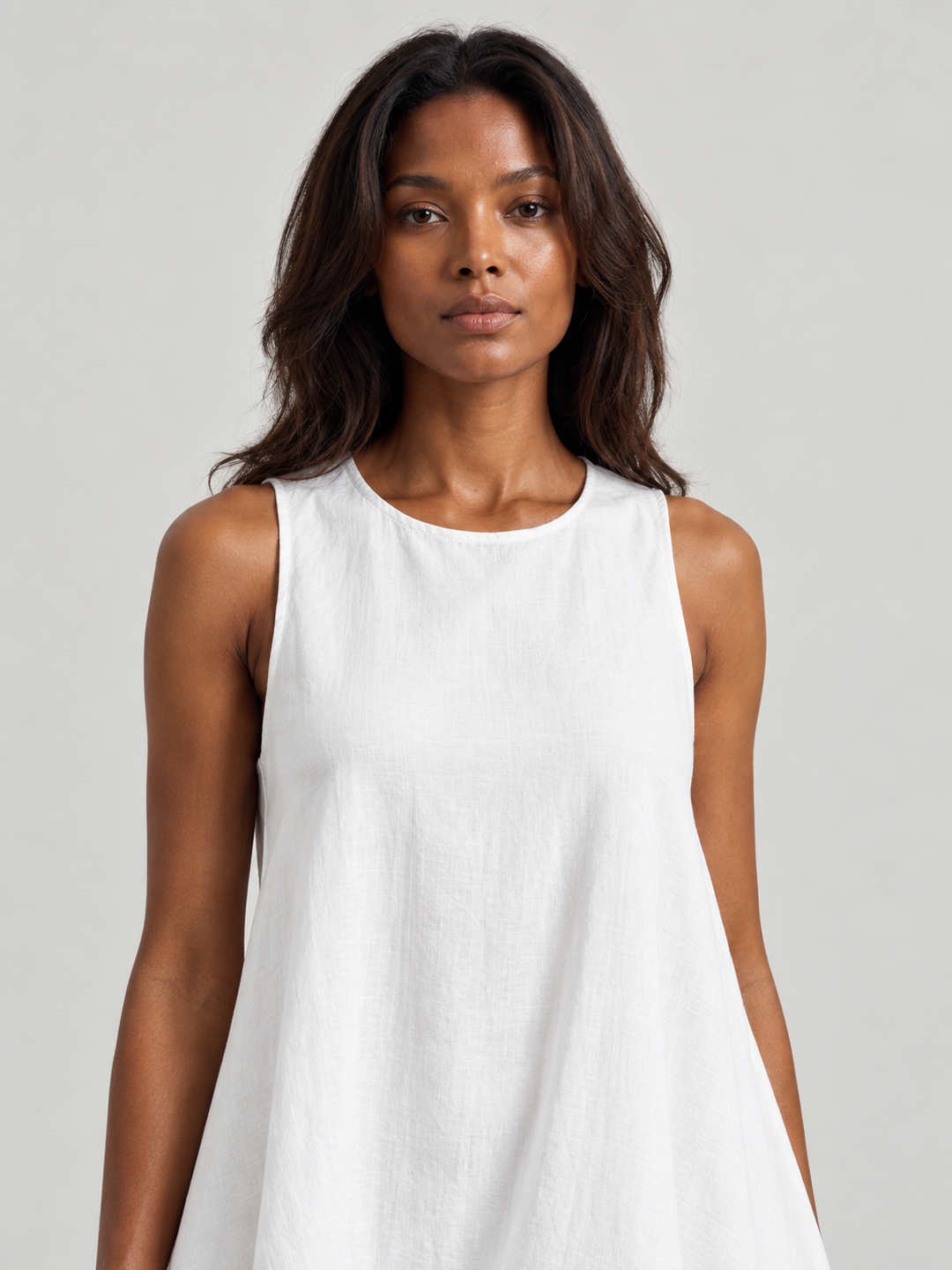 Alana | Flowing Asymmetric Dress in Lightweight Fabric with Minimalist Chic Style