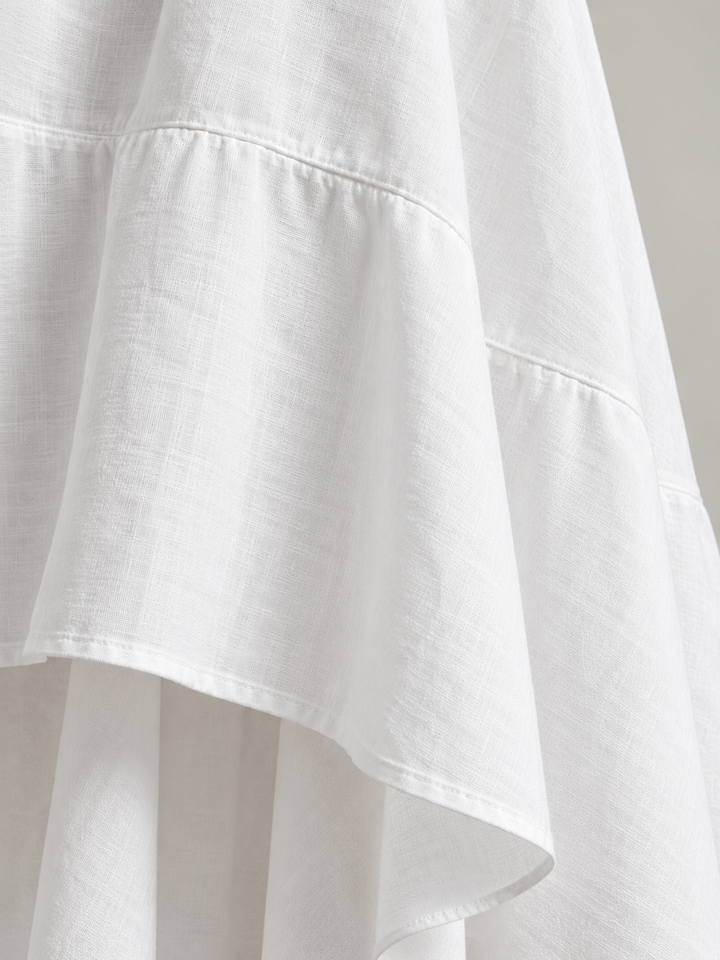 Alana | Flowing Asymmetric Dress in Lightweight Fabric with Minimalist Chic Style