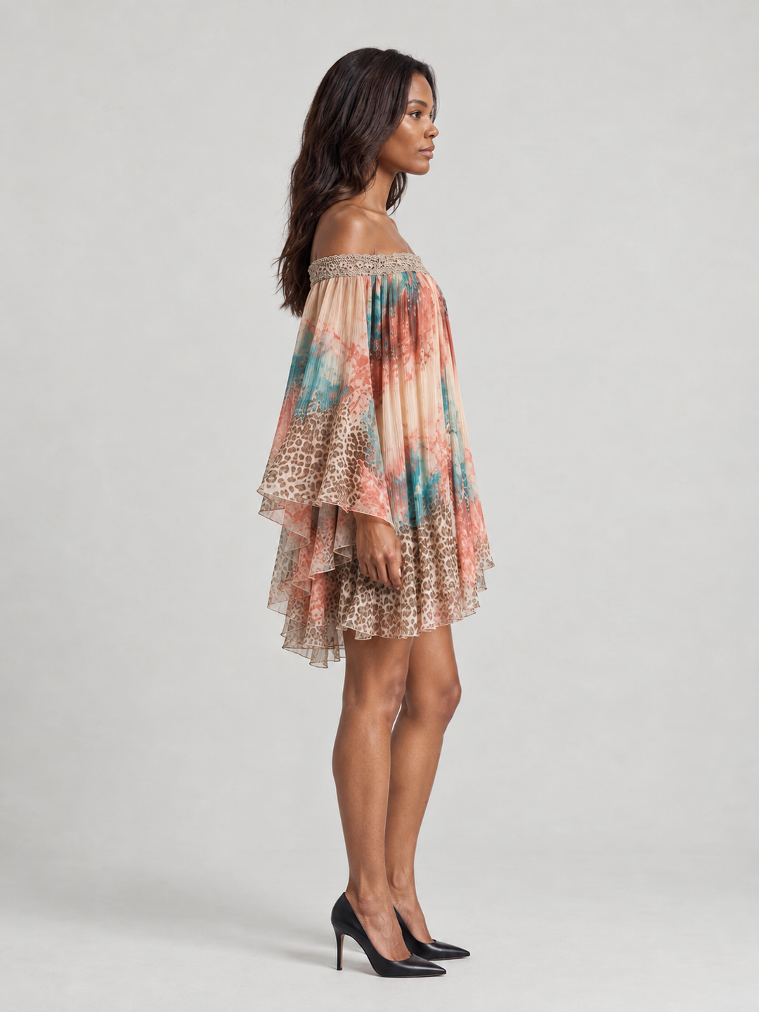 Aurora | Boho Print Flowing Dress