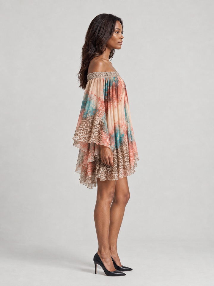 Aurora | Boho Print Flowing Dress