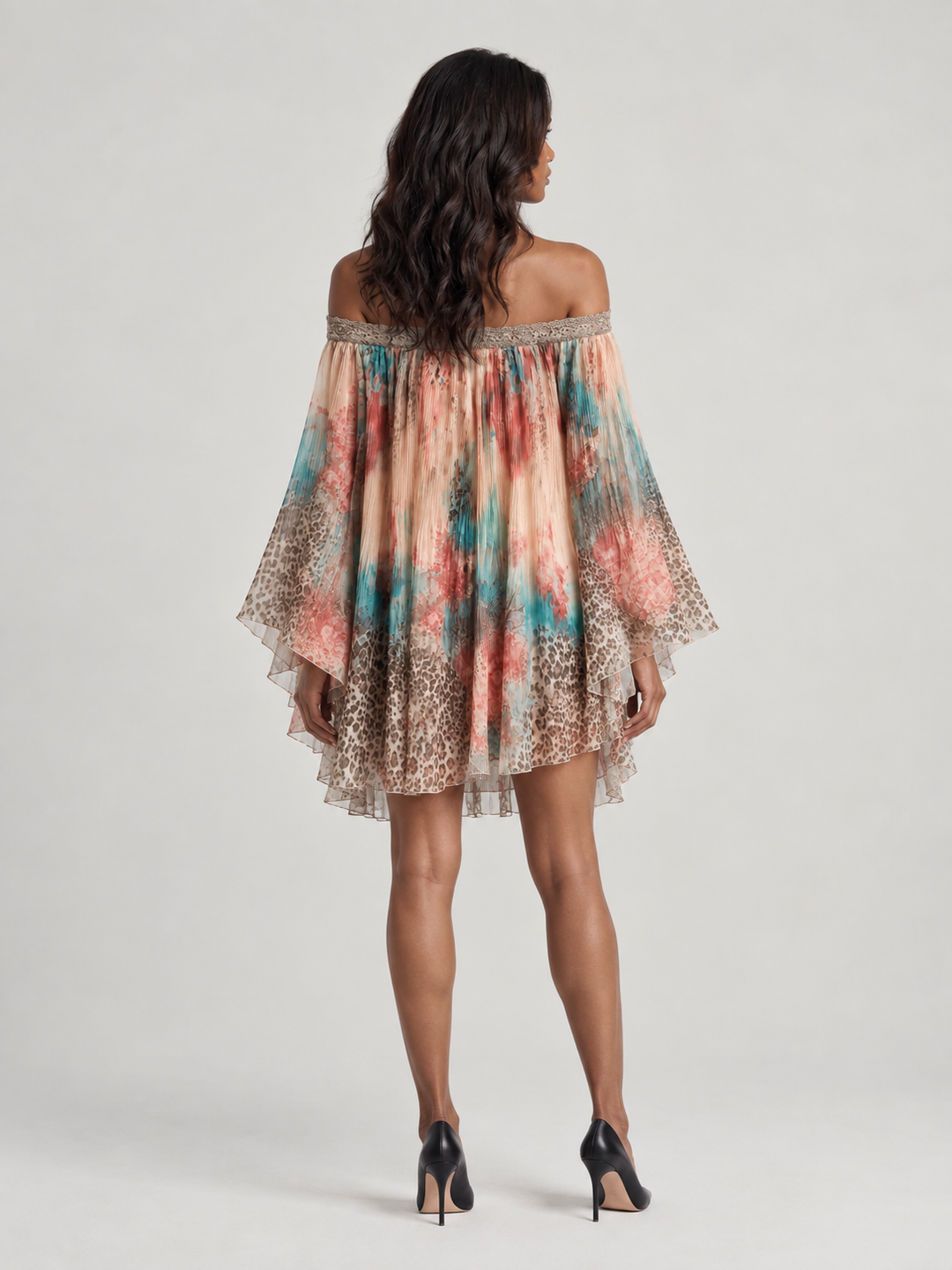 Aurora | Boho Print Flowing Dress