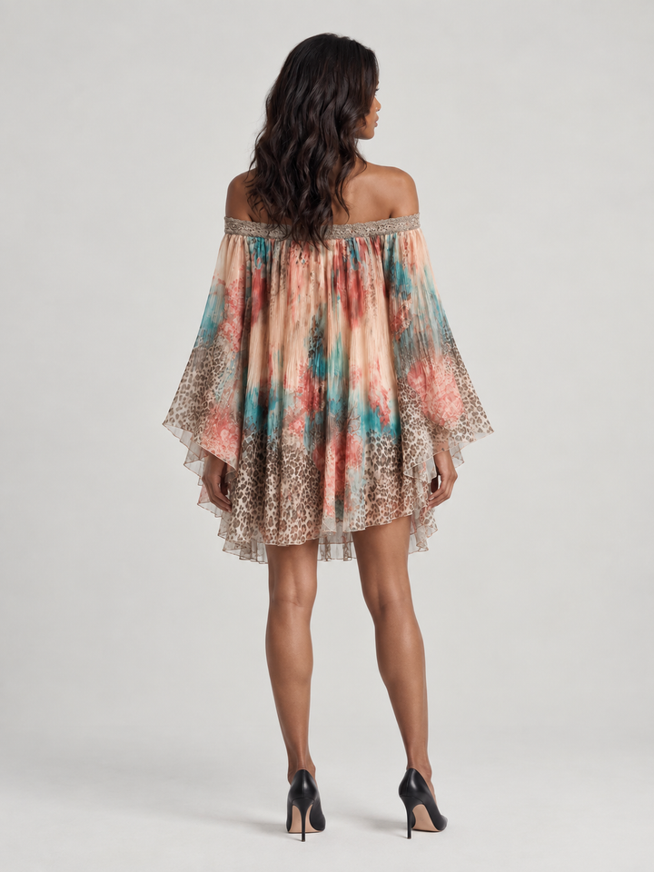 Aurora | Boho Print Flowing Dress