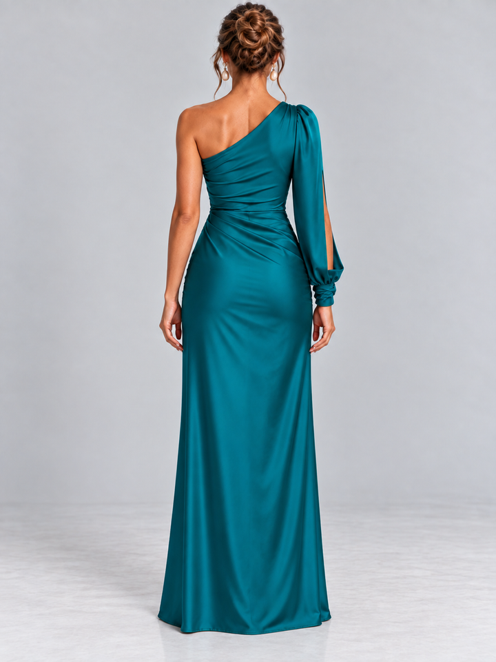Elegant Asymmetric Evening Dress