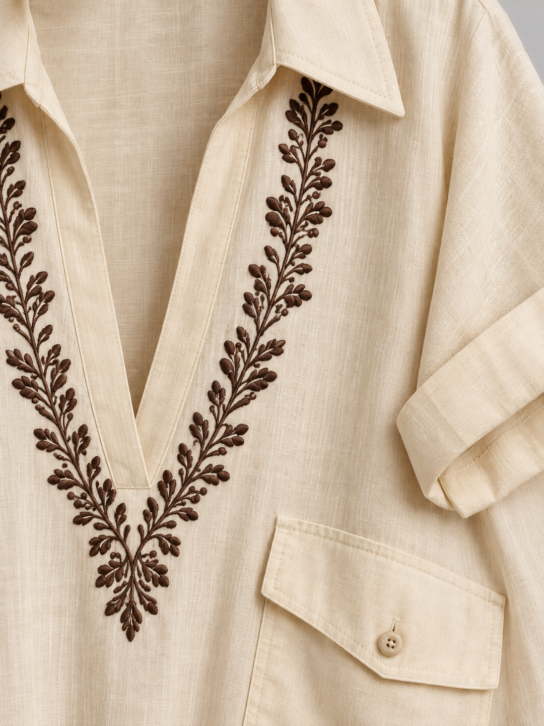 Camilla | Elegant Boho Maxi Dress with Embroidery and Flowing Fit