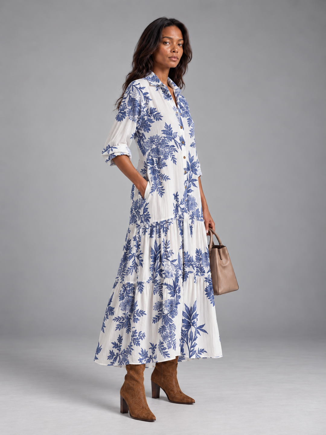 Margaret™ | Elegant Floral Maxi Dress