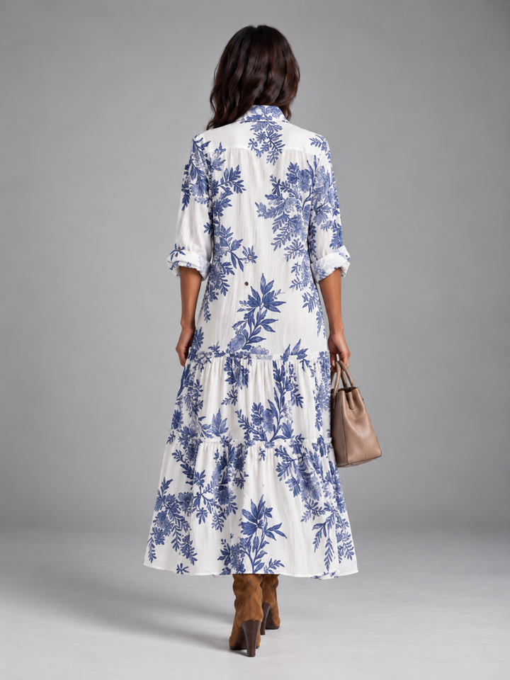 Margaret™ | Elegant Floral Maxi Dress