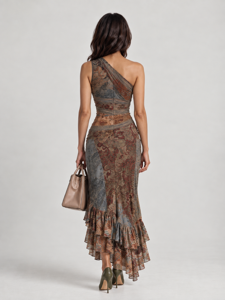 Sensual Allure | Elegant Asymmetric Dress